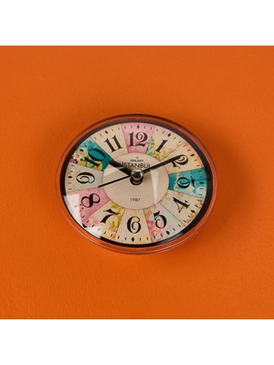Matmel Yuvarlak Mıknatıslı Buzdolabı Saati - Asorti - 10 cm