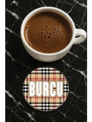 Nurdic Kişiye Özel Isim Yazılı Pleksi Mumluk / Bardak Altlığı Temalı 10X10CM Model İSIM10