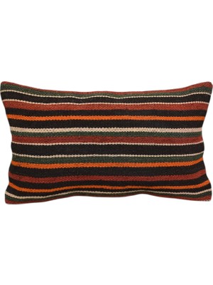 Kilim Antik El Dokuma Lumbar Kilim Kırlent Yastık Kılıfı 0279 - Yeni - Çok Renkli
