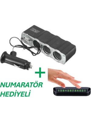 Tiger Marketing Çakmaklık Çoğaltıcı Tüm Araçlara Uyumlu Pratik Kullanım + Numaratör Hediyeli