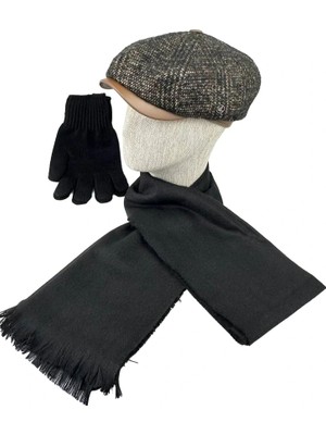 Karnas Şapka Erkek Yünlü Kışlık Kombin – Kasket Atkı Eldiven