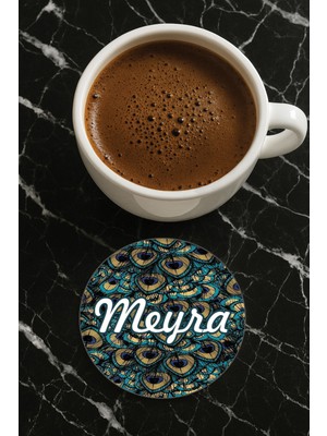 Nurdic Kişiye Özel Isim Yazılı Pleksi Mumluk / Bardak Altlığı Temalı 10X10CM Temalı İSIM42