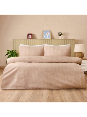 Matmel Soft Tanura Kolay Ütülenir Tek Kişilik Nevresim Seti - Bej