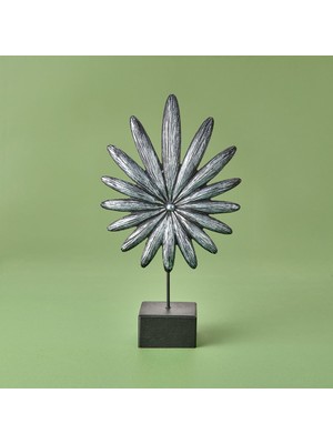 Matmel Deco Palmiye Dekor - Gümüş / Siyah - 34 cm