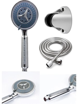 TE Dükkan Buğz Fonksiyonlu Duş Başlığı Seti Başlık, Hortum ve Mafsal Seti