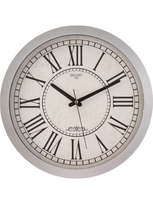 Galaxy Premium Duvar Saati - Gri - 35 cm