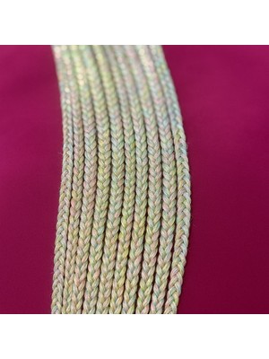 Yk Renkli Yeşil Örgü-Takma Örgü Saç-Kadın Saç Aksesuarı