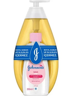 2 Adet  Johnson's Baby Şampuan 750 ml +200 ml Yağ Avantaj Paket