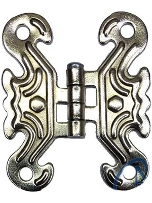 Dekoratif Sac Kelebek Menteşe - Küçük, Nikel, 100 Adet