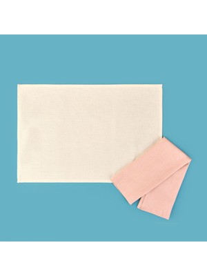 Fabia 2'li Kurulama Bezi - Ekru / Pudra - 40X60 cm