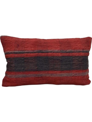 Kilim Antik El Dokuma Lumbar Kilim Kırlent Yastık Kılıfı 0281 - Yeni - Çok Renkli