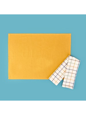 Madison 2'li Kurulama Bezi - Ekru / Renkli - 50X70 cm