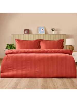 Matmel Soft Armürlü Tek Kişilik Nevresim Takımı - Kiremit