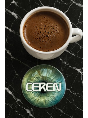 Nurdic Kişiye Özel Isim Yazılı Pleksi Mumluk / Bardak Altlığı Temalı 10X10CM Dizayn İSIM34