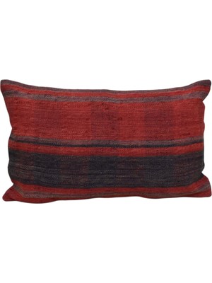 Kilim Antik El Dokuma Lumbar Kilim Kırlent Yastık Kılıfı 0290 - Yeni - Çok Renkli