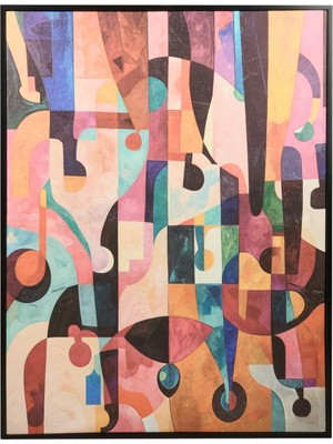 Matmel Deco Human Tablo - Renkli - 100X75 cm