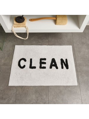 Matmel Soft Clean Tufting Banyo Paspası - Beyaz - 60X90 cm