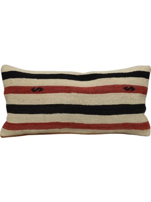 Kilim Antik El Dokuma Lumbar Kilim Kırlent Yastık Kılıfı 0301 - Yeni - Çok Renkli