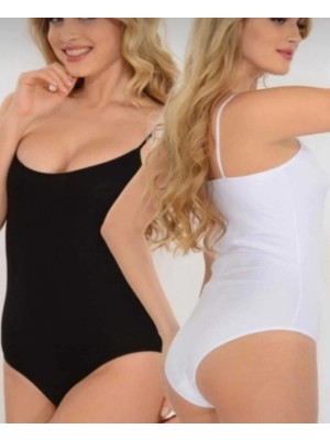 Mc Morcity Seher Kadın 6 Lı Paket Ip Askılı Pamuklu Likralı Kancalı Body Zıbın 0066