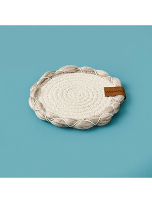 Matmel Soft Laetus Bardak Altlığı - Ekru / Bej - 13X13 cm