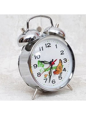 Nostaljik Kurmalı Horozlu Çalar Saat Büyük Boy