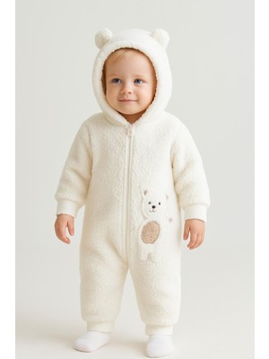 Baume Clothes Bear Krem Fermuarlı Tulum Erkek