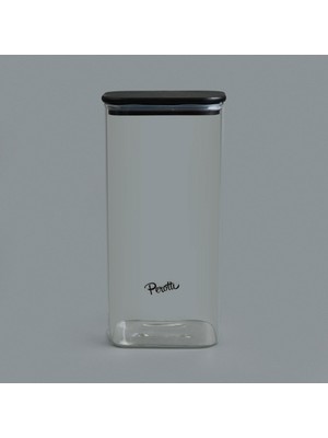 Perotti Porter Saklama Kabı - Siyah / Şeffaf - 1,8 Lt