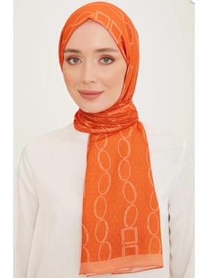 Armine Trend Turuncu Karma Desen 10007 - 14