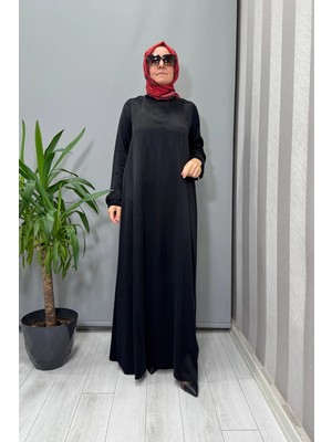Miss Dalida Cupro Ipek Elbise Siyah T26K-4015