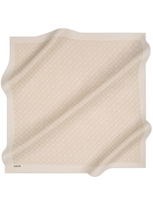 Aker  Bej Elegance Monogram Eşarp 1090500 - 933