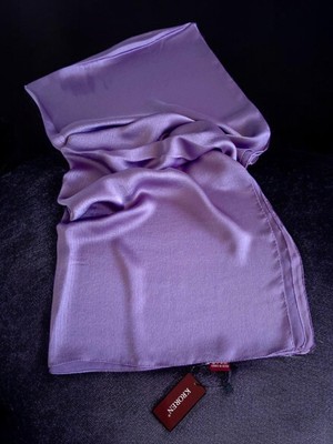 Kroren Jan Jan Leylak Düz Renk Şal 7301-186