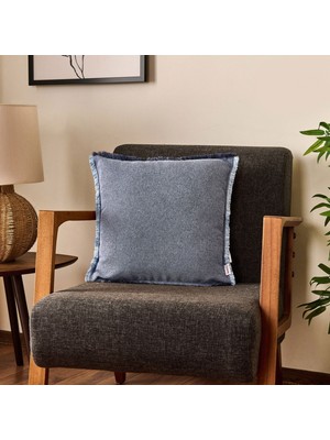 Matmel Soft Plaid Kırlent - Mavi - 45X45 cm