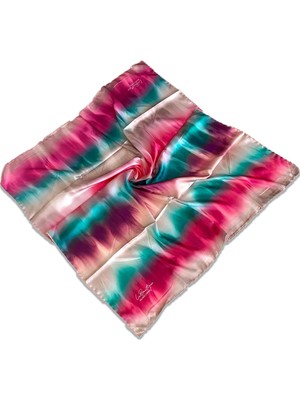 Az Hatalı Polyester La Boutique Pudra Karma Desen Eşarp 1852 - 04  34534