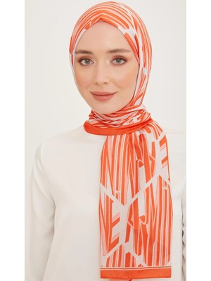 Armine Trend Turuncu Karma Desen 10005 - 15