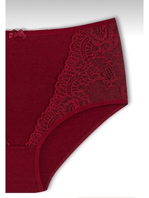 Kadın Büyük,battal Beden Külot Pamuklu Dantel Detaylı Iç Çamaşırı