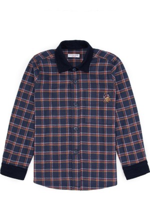 U.s. Polo Assn. Erkek Çocuk Lacivert Gömlek Desenli 50316674-VR033