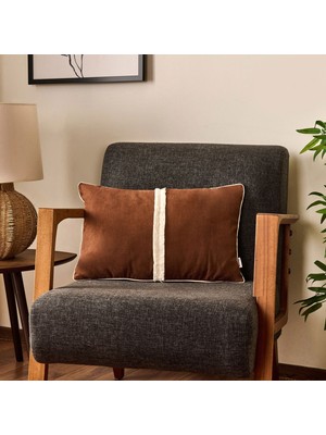 Matmel Soft Lamina Kırlent - Kahverengi - 35X55 cm