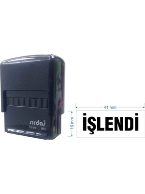 Sırdaş 911 Kaşe Siyah makine Siyah Keçe  "İŞLENDİ" yazısı ile beraber