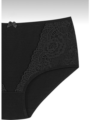 Kadın Büyük,battal Beden Külot Pamuklu Dantel Detaylı Iç Çamaşırı