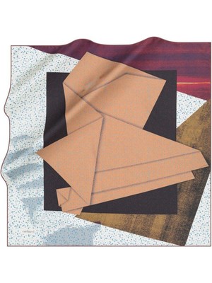 Cacharel  Tivil Ipek Eşarp 8419313  -  941  41778 Bordo Karışık Desen