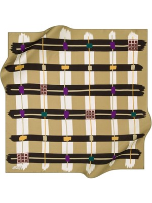 Pierre Cardin Sura Ipek Eşarp 42152 Yeşil Karışık Desen 6513230 - 351