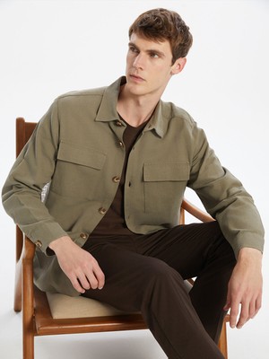 Lc Waikiki Yeni Sezon Rahat Kalıp Uzun Kollu Erkek Gömlek Ceket