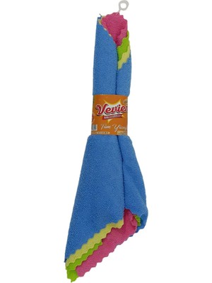Mikrofiber Ultrasonic Süper Emici Temizlik Bezi 30X30 cm 4'lü Eko Paket