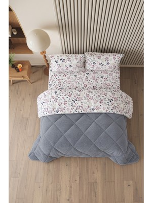 Formeya Morena Battal Boy Lüx Wellsoft Yorgan Çift Taraflı - 2 Adet Yastık Kılıflı Yorgan Seti 215X235 cm