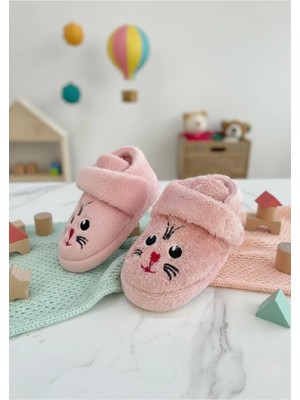 Sevimli Hayvanlar Cırtlı Kaydırmaz Taban Kreş Ev Okul Ayakkabısı Bebek Çocuk Panduf Ev Botu