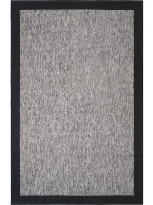 Cool Halı Pratico Gri Makinede Yıkanabilir Kaymaz Taban Mutfak Halısı Sisal Görünüm Yumuşak Dijital Baskı Halı