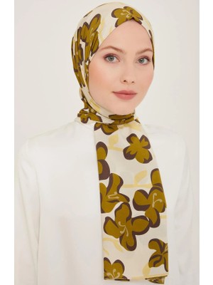 Armine Trend Defne Şal 6348 - 09 Krem Yeşil