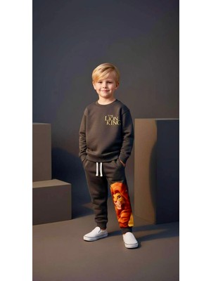 Erkek Çocuk 3 Iplik Fırçalı Kumaş Alt Üst Takım