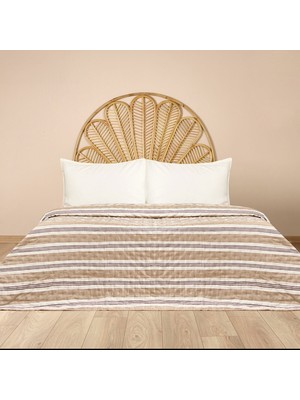 Matmel Soft Galler Tek Kişilik Yatak Örtüsü - Bej - 160X230 cm