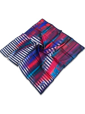 Az Hatalı Polyester La Boutique Lacivert Karma Desen Eşarp 1571 - 04  34538